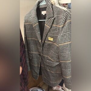 LOFT Multicolor Plaid Blazer